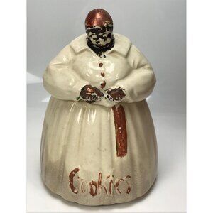 Vintage Original McCoy Woman Cookie Jar Americana 1940s Antique